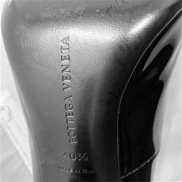 Bottega Veneta Black Patent Intrecciato Stiletto Pumps Size 40.5 - Picture 7 of 9